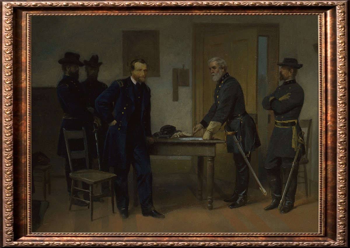 Lee surrenders to Grant.